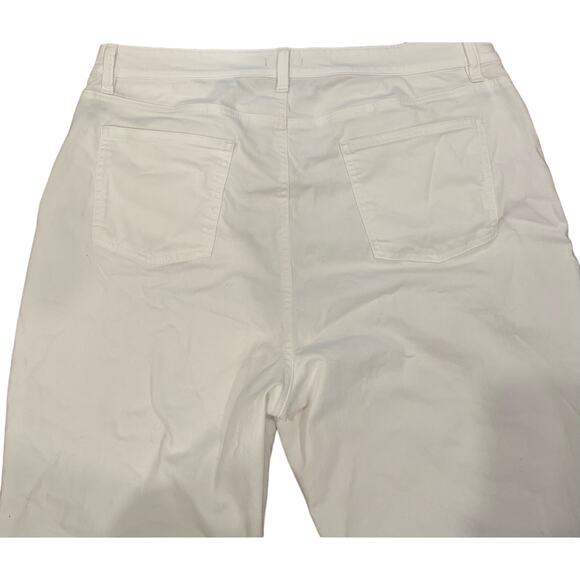 Eileen Fisher Womens White Denim straight Fit Jeans Plus Size 18 - Picture 5 of 6